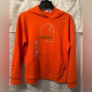 Carhartt Bright Orange Graphic Pullover Hoodie Retail 34.99